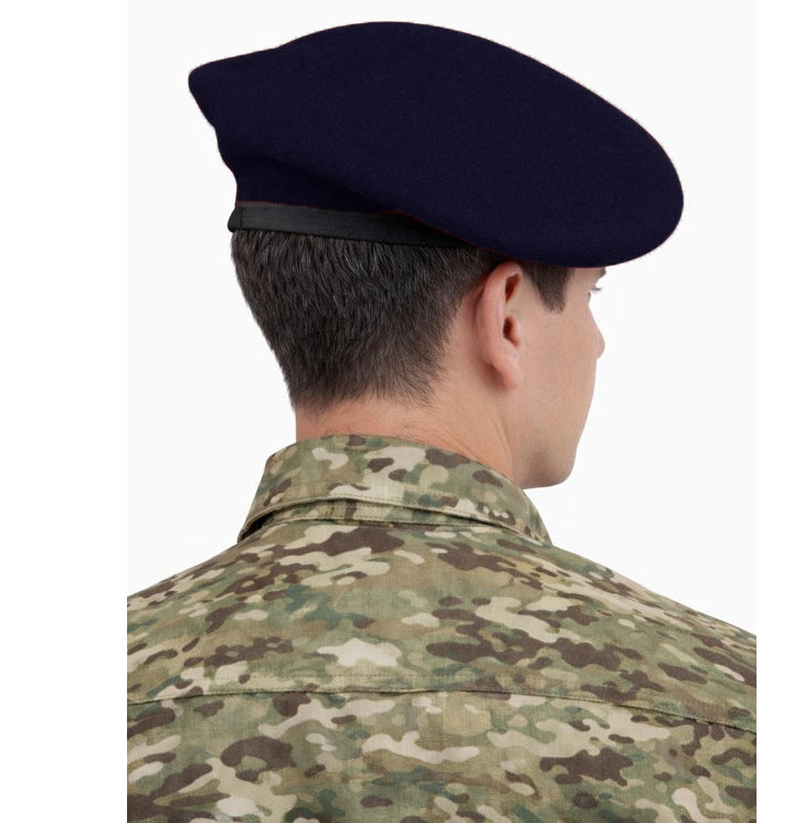 REGALIA Blue Security Beret Cap with S Badge, EACH