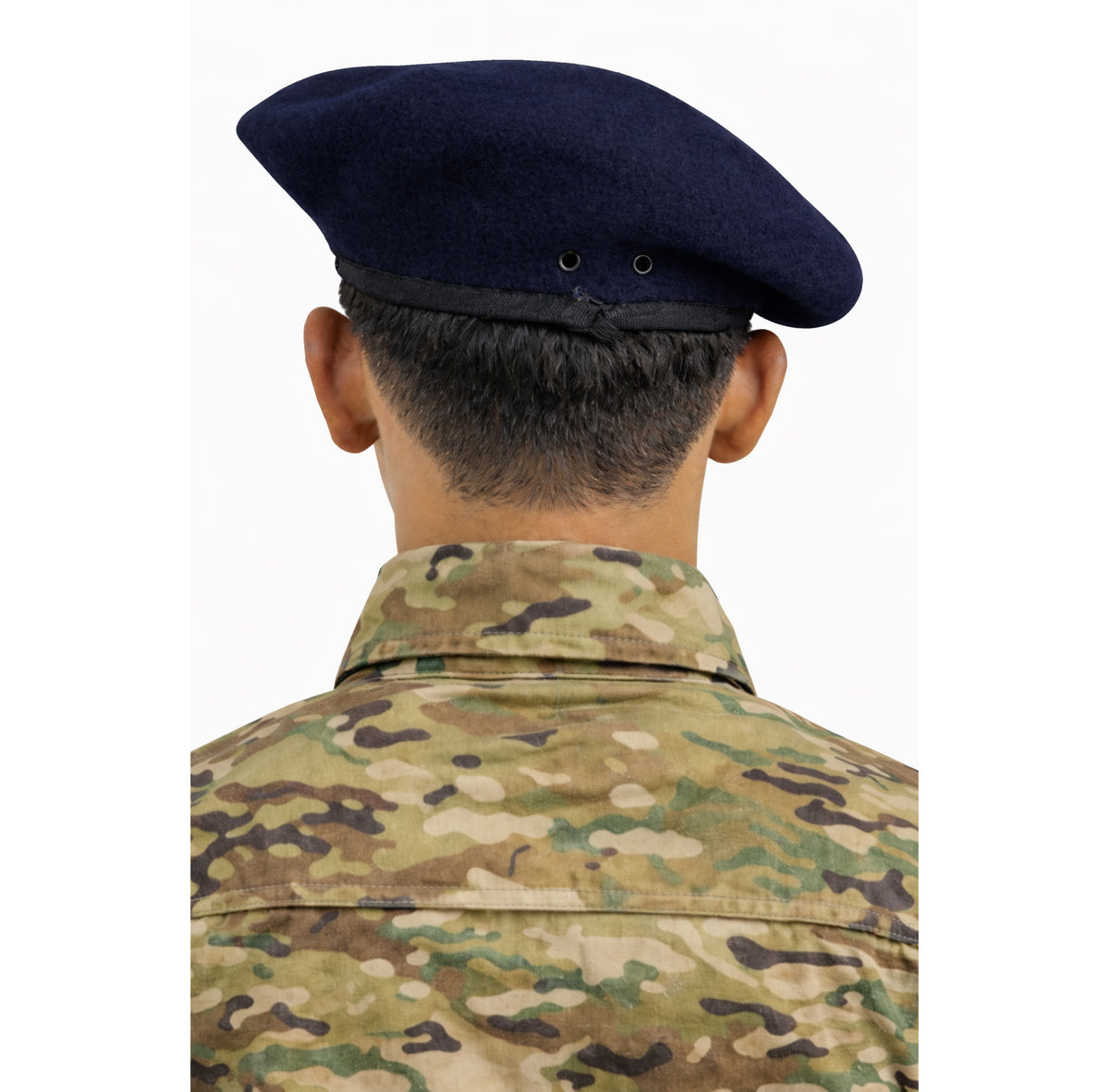 REGALIA Blue Security Beret Cap with S Badge, EACH