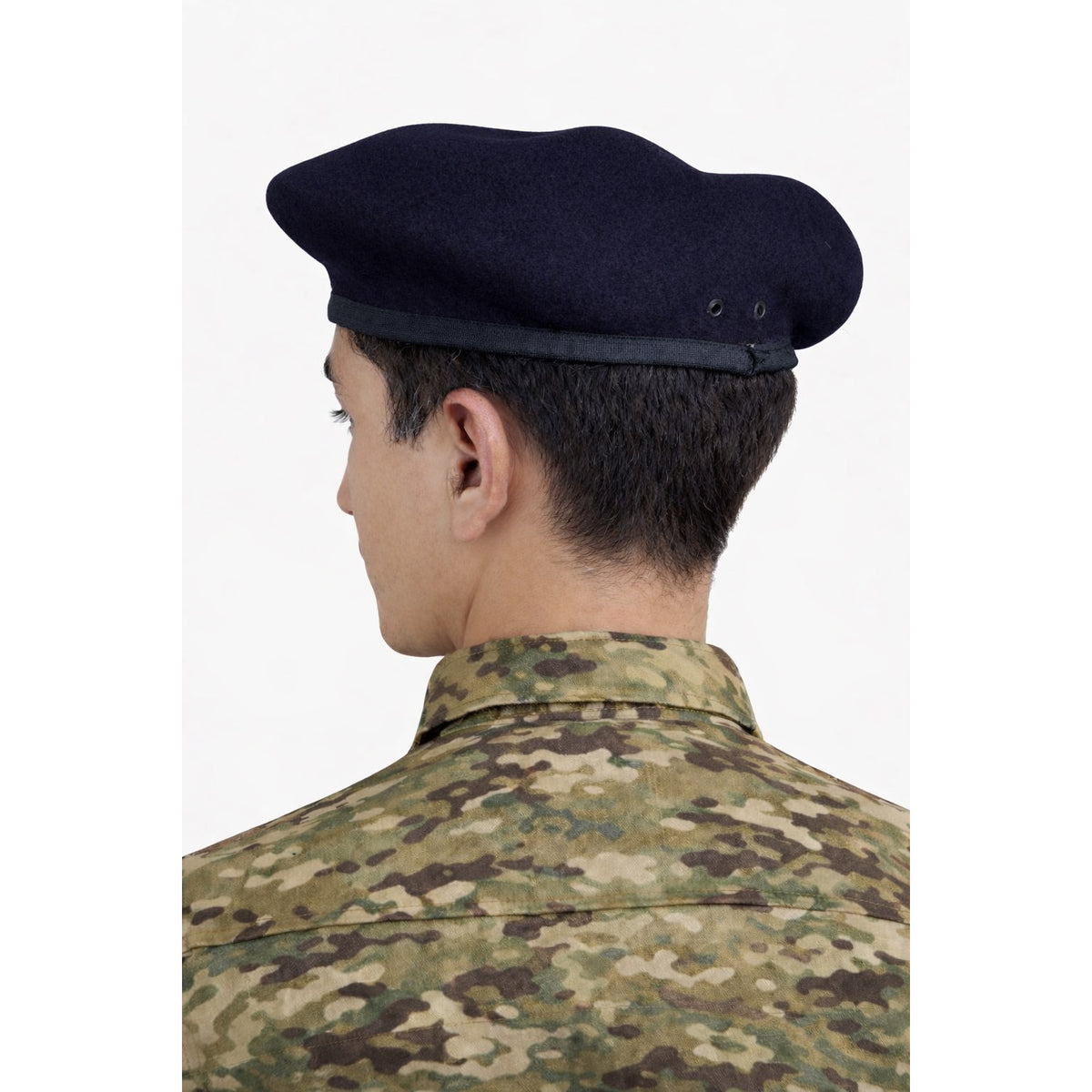REGALIA Blue Security Beret Cap with S Badge, EACH