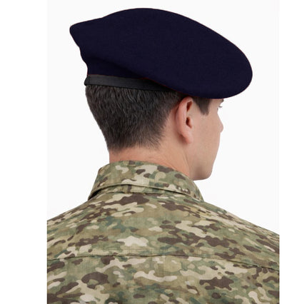 REGALIA Blue Security Beret Cap with S Badge, EACH