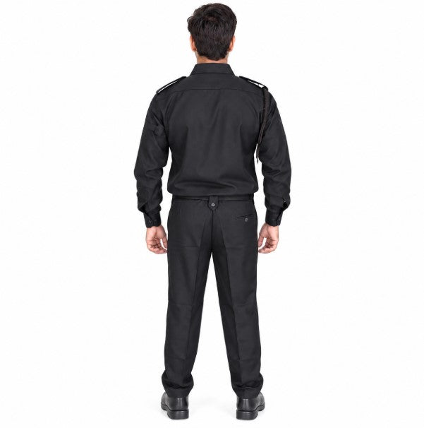REGALIA Security Guard Uniform (Black Shirt - Black Pant) with Accessories, SET
