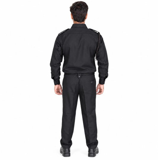 REGALIA Security Guard Uniform (Black Shirt - Black Pant) with Accessories, SET