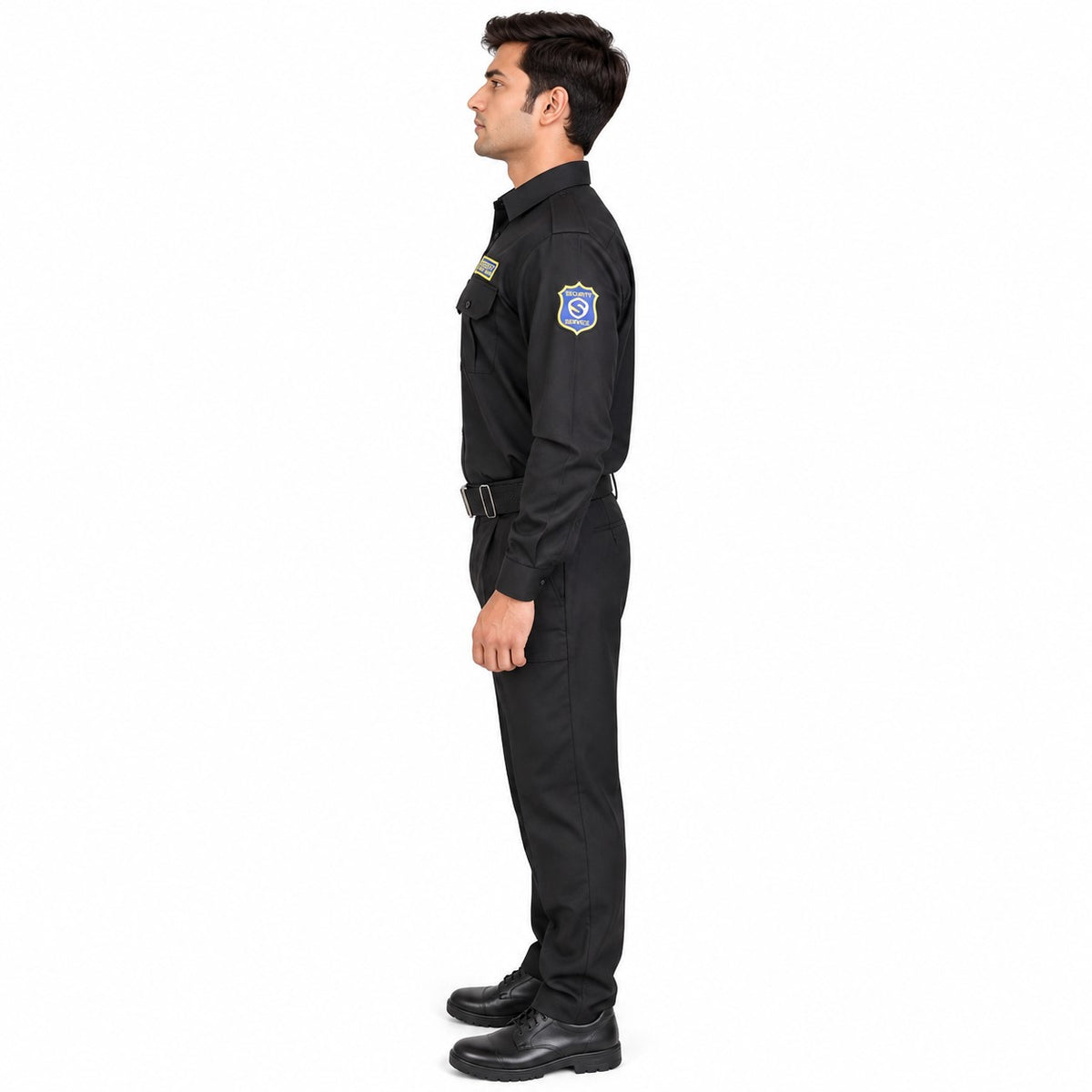 REGALIA Security Guard Uniform (Black Shirt - Black Pant) with Accessories, SET