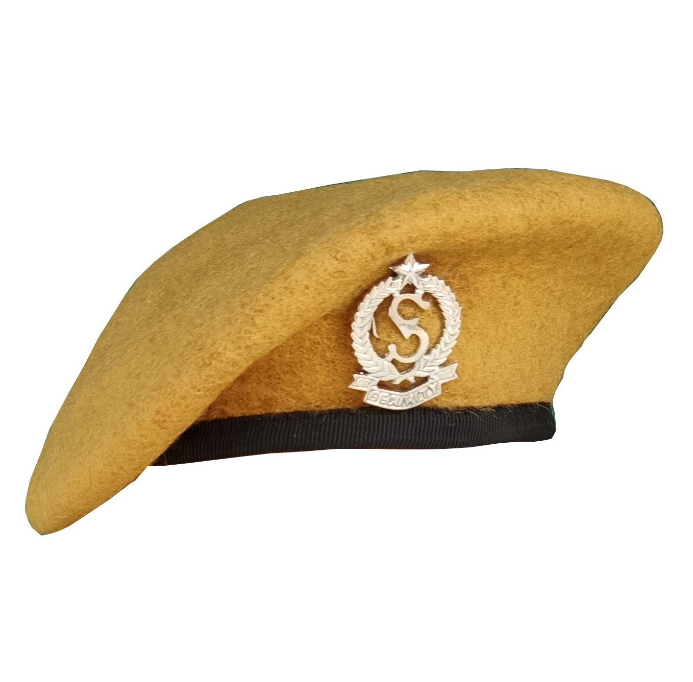REGALIA SECURITY GUARD BERET CAP, KHAKI, EACH