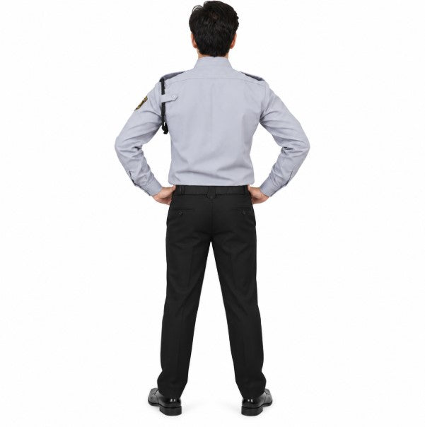 Security Guard Uniform APC Shirt Black Pant Back View