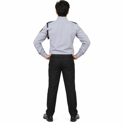 Security Guard Uniform APC Shirt Black Pant Back View